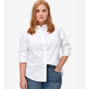 Roaman's White Button-Up Shirt